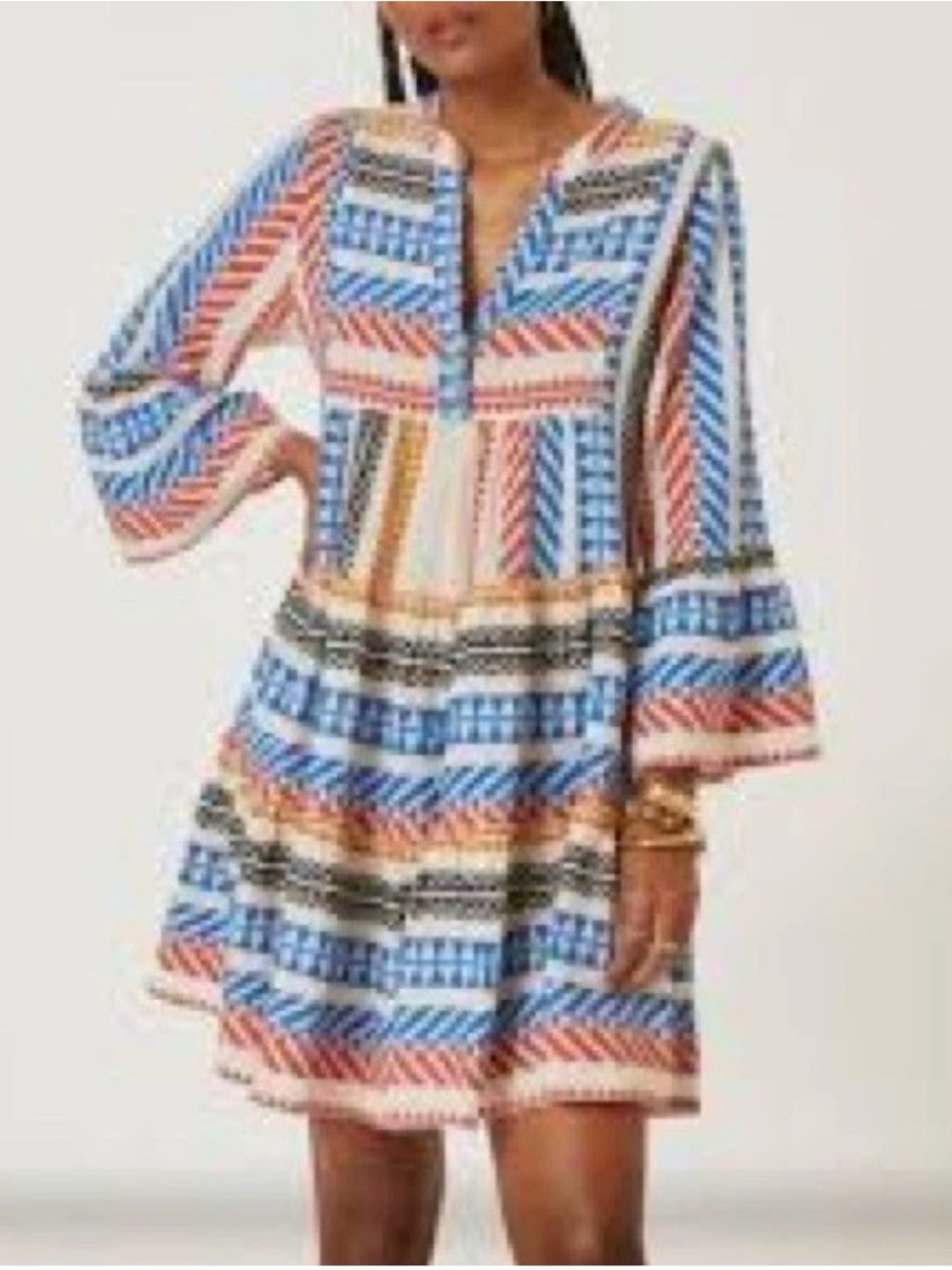 Anthropologie devotion NWT ELLA Multi Pattern Boho Midi. (Mix31) - Picture 2 of 6